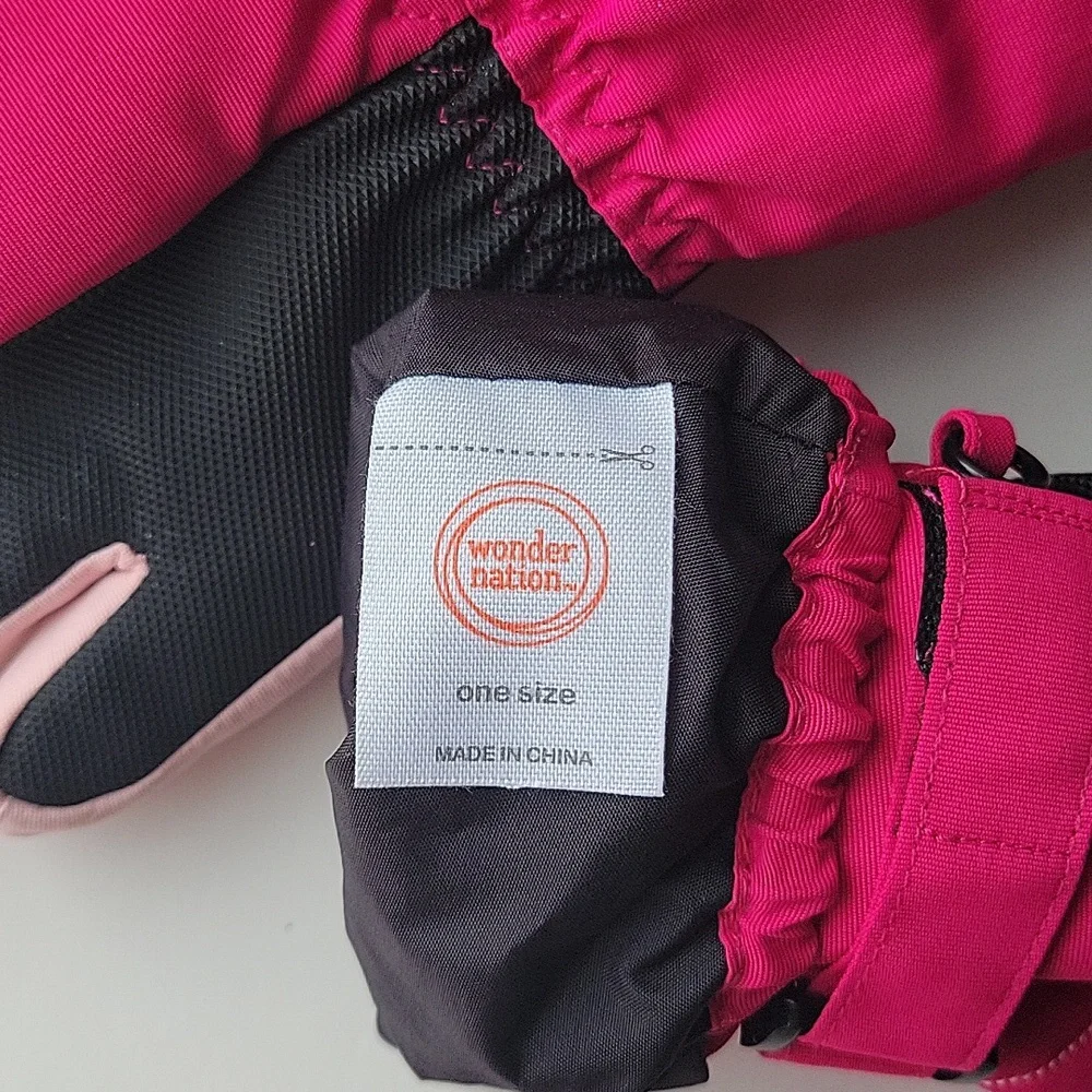 Pink winter Gloves
